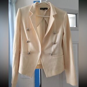 Elizabeth And James Button Wool Blazer